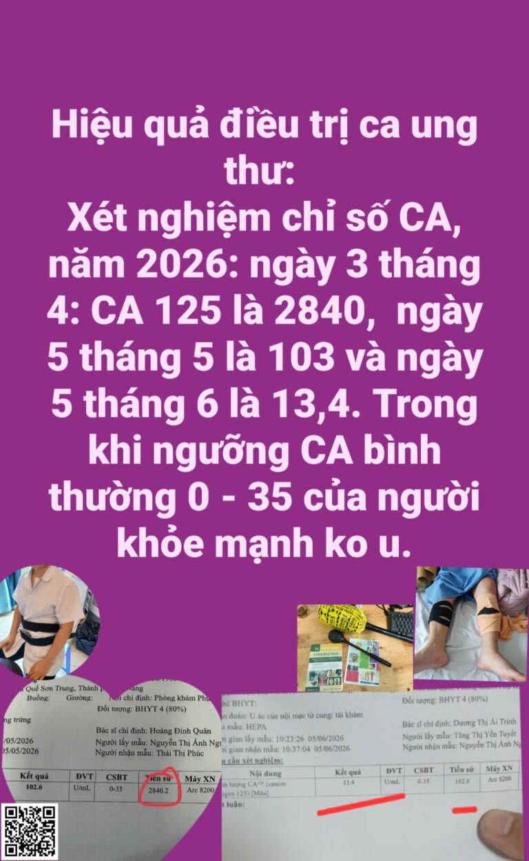 Ung thư: cách theo dõi hiệu quả điều trị, chăm sóc hỗ trợ, lưu ý tổng hợp đa kết hợp đông y, tây y thảo dược, cá thể bệnh nhân và Người thân hỗ trợ chăm sóc đả Thông
